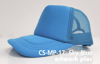 CAP SIMPLE- CS-MP-17,  Sky blue, หมวกตาข่าย, หมวกแก๊ปตาข่าย, หมวกแก๊ปสำเร็จรูป, หมวกแก๊ปพร้อมส่ง, หมวกแก๊ปราคาถูก, หมวกตาข่ายสีฟ้า